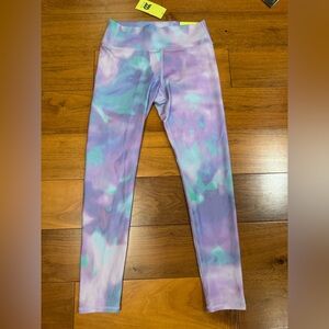 all in motion Girls Tie-Dye Leggings - Purple & Mint